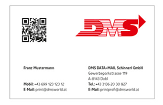 Business card printing customized & fast: High quality & CI-compliant with Web-to-Print