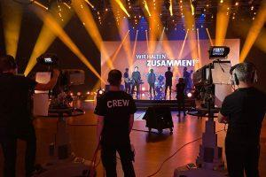 Organization of events and media projects and TV productions