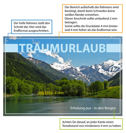 Brochure printing – Single pages with bleed & professional binding for high-quality printing results