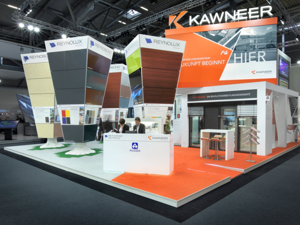 multi-story exhibition stands