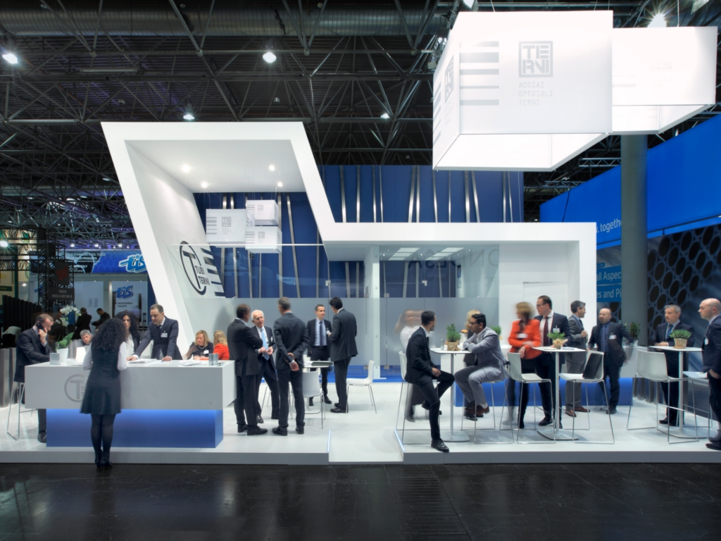 Trade fair stand, trade fair architecture, exhibition construction, temporary structures