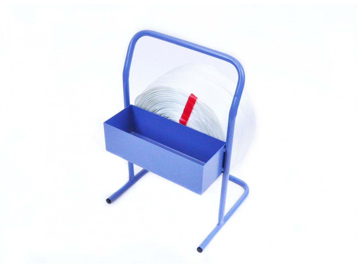 Unwinding cart for woven strapping (76mm core / portable dispenser)