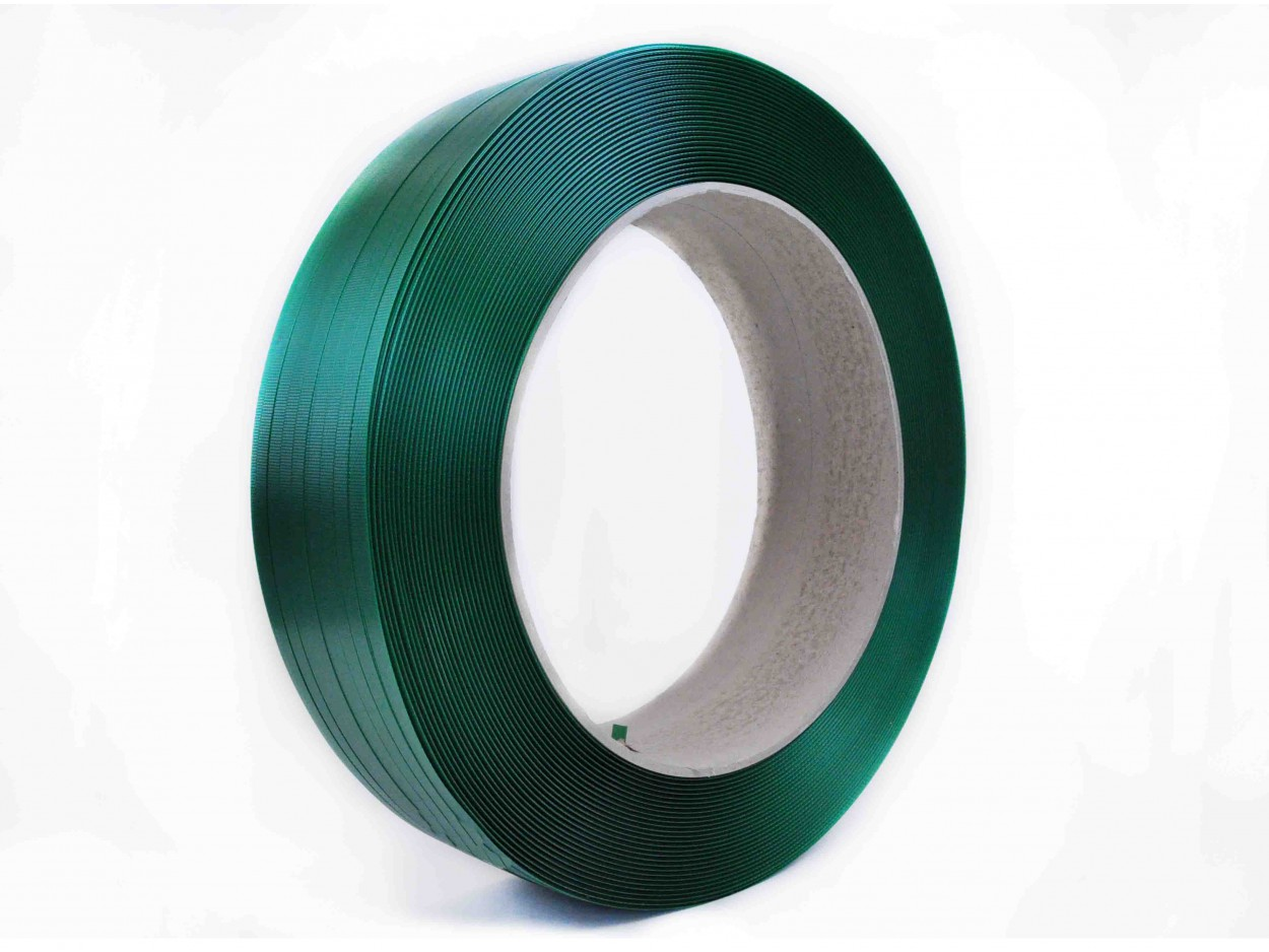 PET Strapping Band 15.5 x 0.9 mm, 515 kg linear breaking load, 1,220m per roll