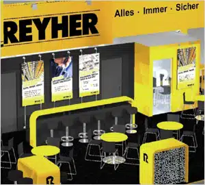 REYHER » a new customer is looking for creative trade fair design