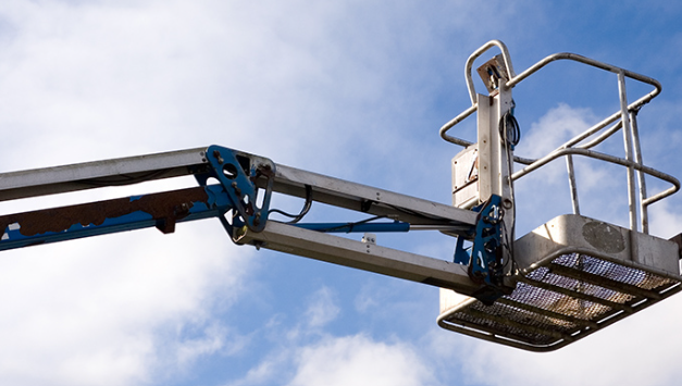 Crane services for event technology, stage construction, and installation with modern equipment