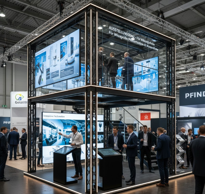 Exhibition construction for impactful presentations and brand spaces