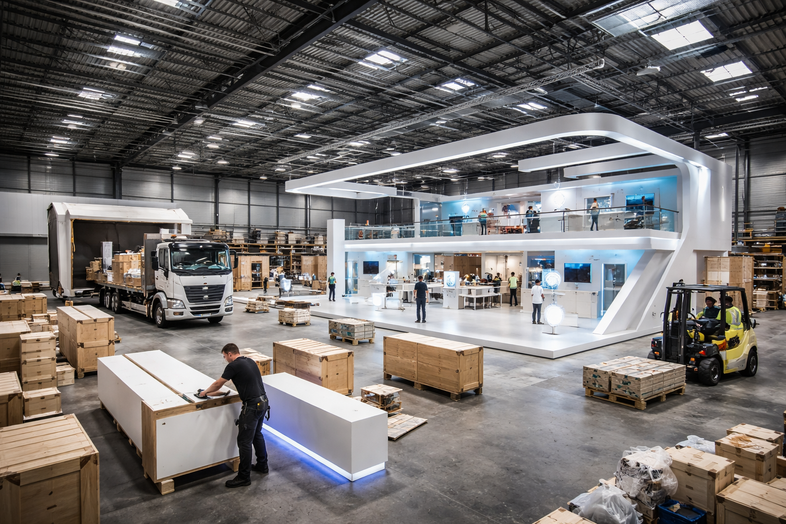 Logistics & Production of Trade Show Stands Across Europe