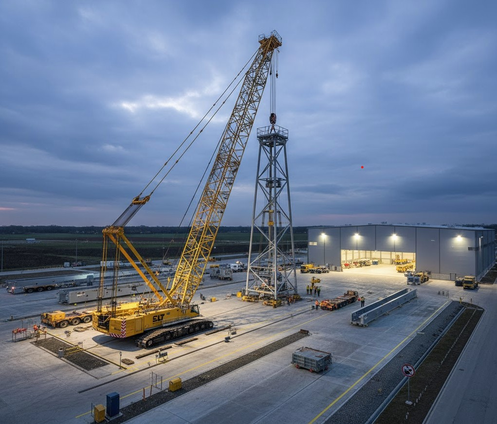 Crane parking spaces & assembly areas for heavy-duty projects – SLT