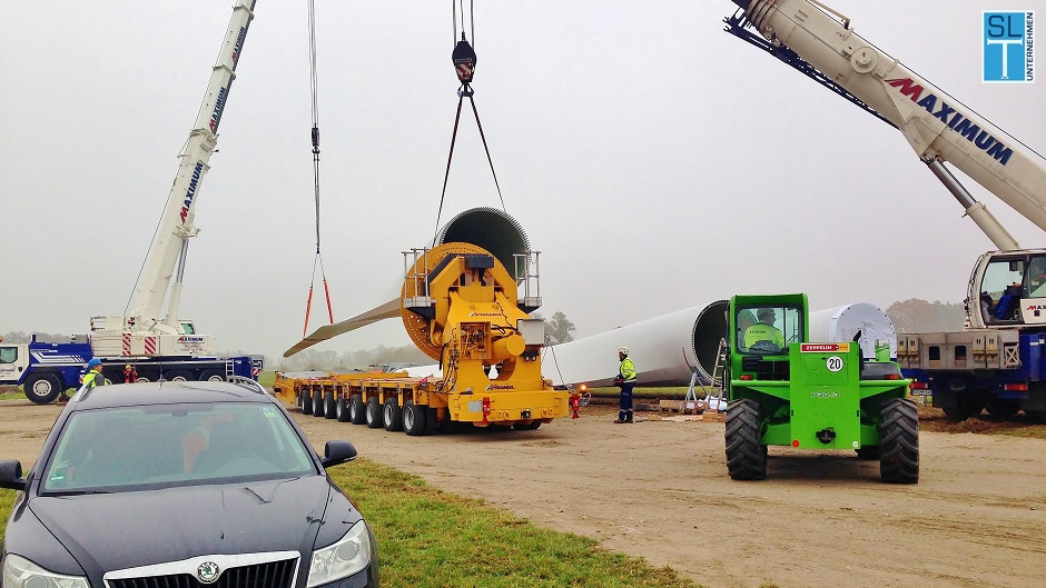 Temporary assembly areas for wind turbines – SLT Solutions