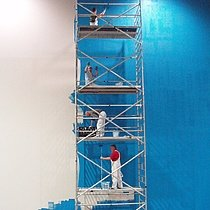 Painting work with historical and modern techniques