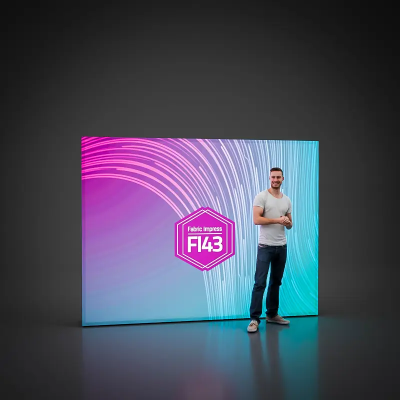 LED Light Wall - Fabric Impress FI43 - 4x3 Fields - Backlit Textile Display