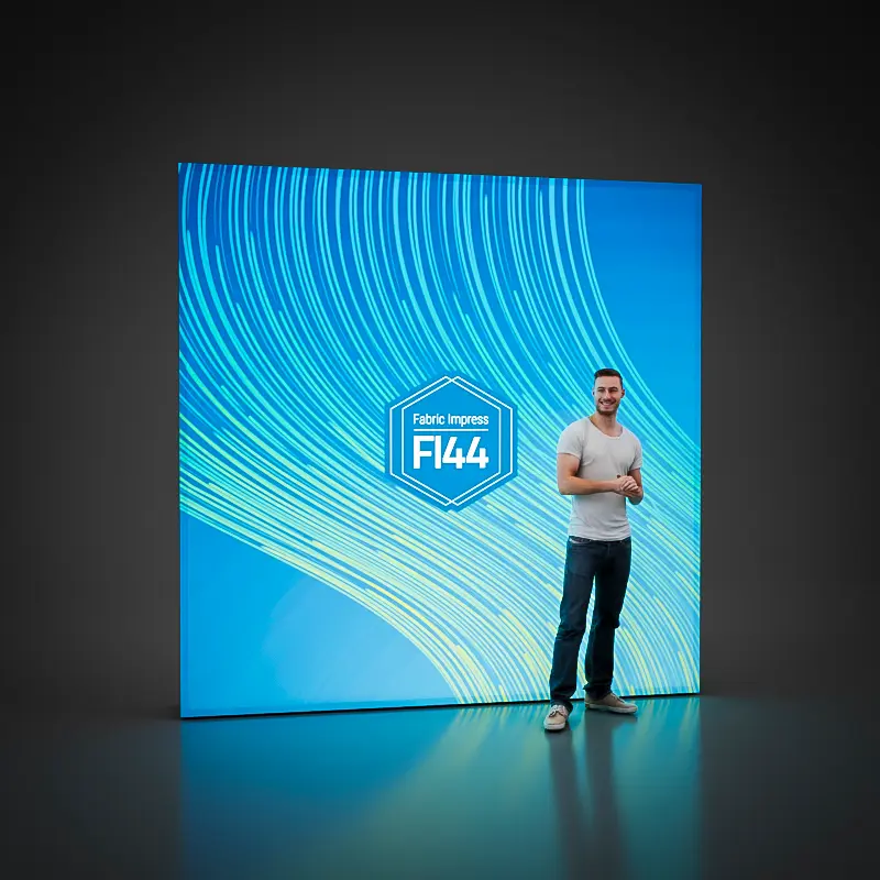 LED Light Wall - Fabric Impress FI44 - 4x4 Fields - Backlit Textile Display
