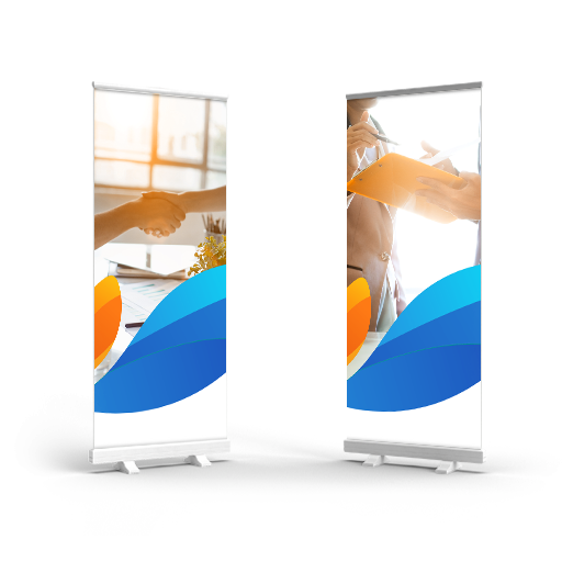 Roll-Up Banner printing │ Mobile display systems for events, presentations & promotions – copy print GmbH